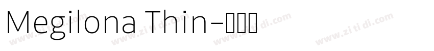 Megilona Thin字体转换